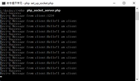 Create a socket server in php and run as a service .